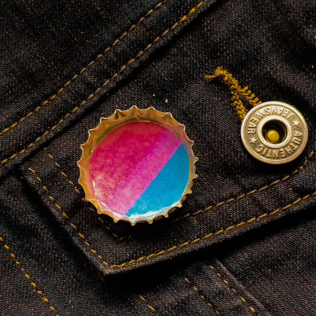 Bi - Bottle Cap - Pin - [PIN-BI-BC]
