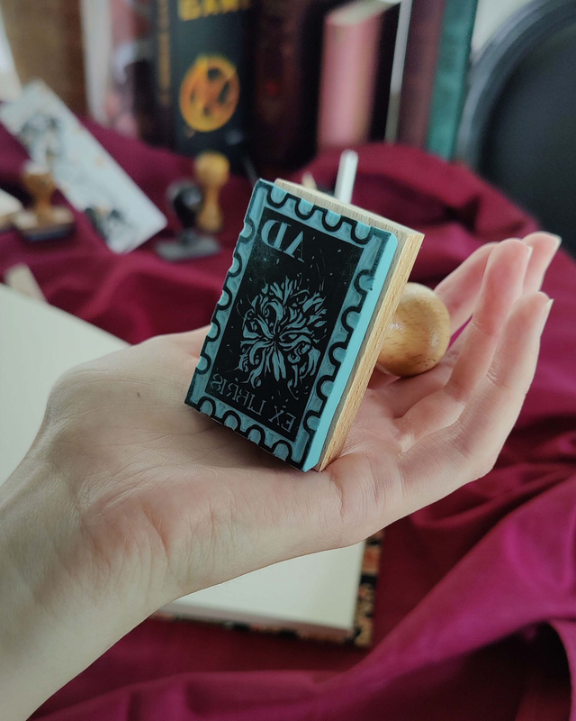 Ex-libris timbre lycoris - Tampon personnalisé