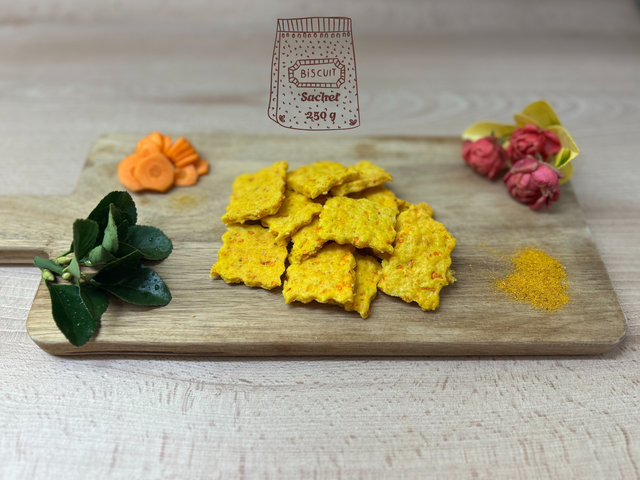 2. Biscuits Carotte - Curry (Sachet 250g) 