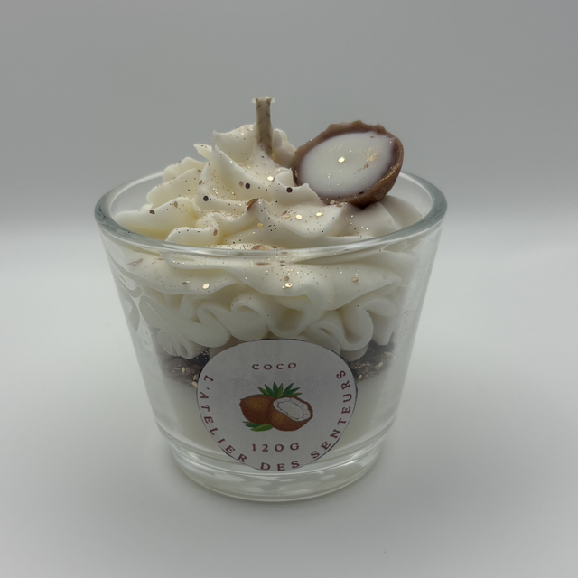 Bougie gourmande noix de coco
