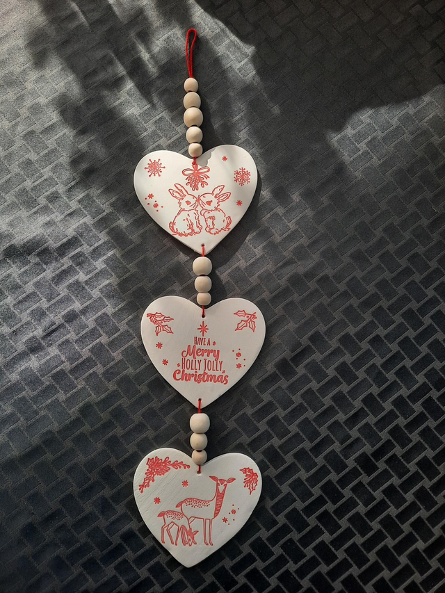 Suspension murale 3 cœurs