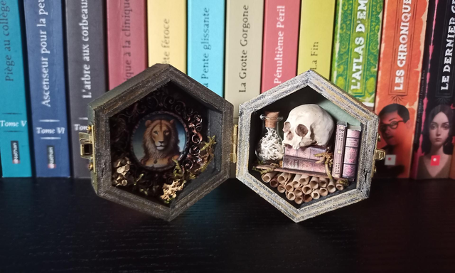 Petite boîte hexagonale