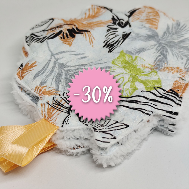 MAKA « Coquillage » – Lot de 5 lingettes lavables pour une routine beauté responsable