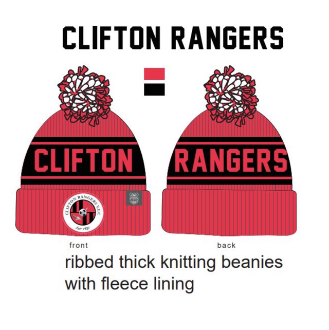 Clifton Rangers Bobble Hat (One Size Fits all)