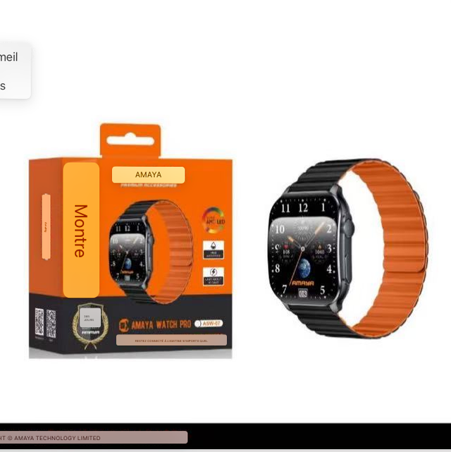 Montre connectée écran OLED