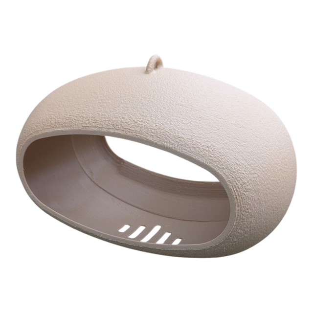 Mangeoire à oiseaux de la nature à suspendre de forme ovale