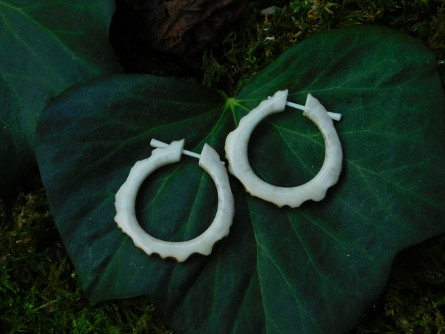 Créoles avec tige - grande taille