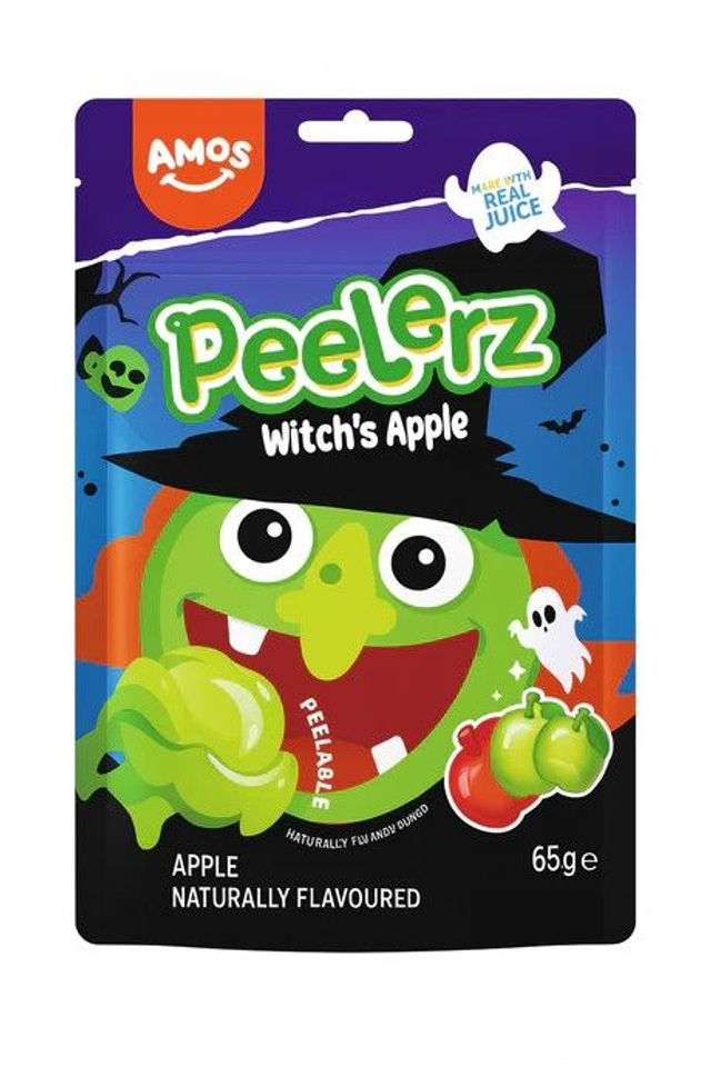 Amos Peelerz Gummy Witch Apple 65g