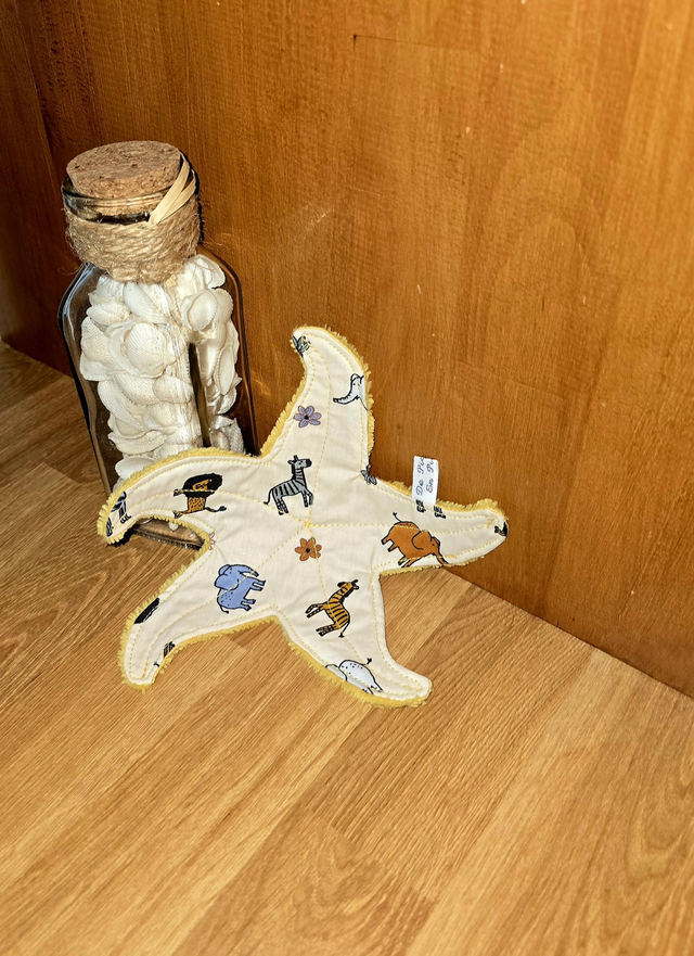 doudou plat étoile de mer 
