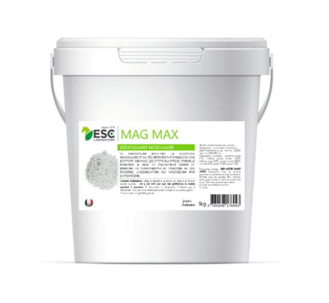 MAG MAX – Magnésium marin, vit B6 et taurine – Défatiguant musculaire cheval