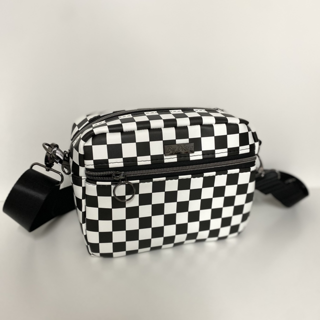 Checkered Crossbody Bag 