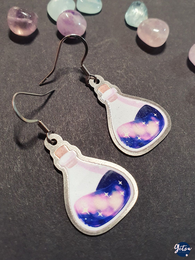 Boucles d&#039;oreilles petites potions