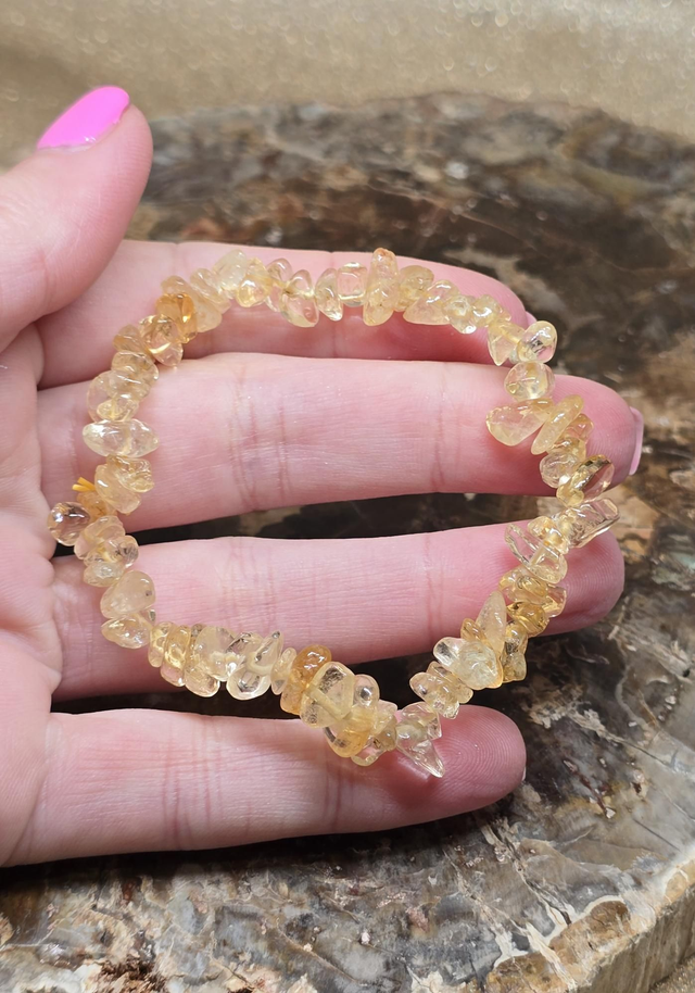 Bracelet baroque Citrine