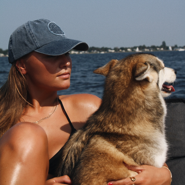 Hatland Ymir - Katoenen baseball cap navy