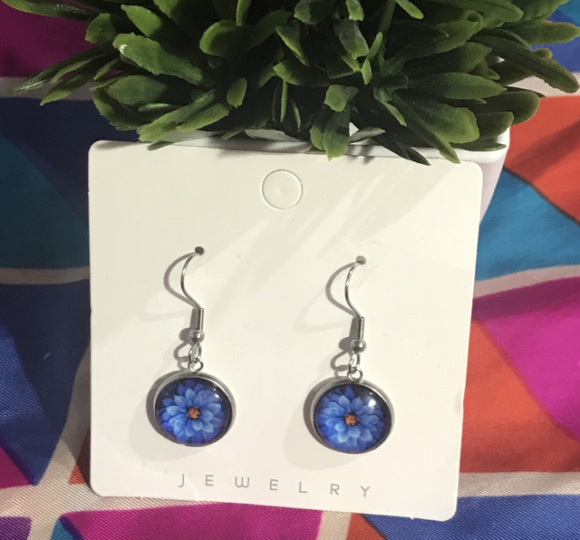 Mixed Stone Dangling Earrings - STDE09