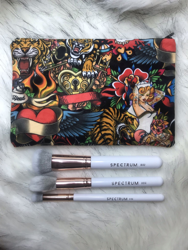 Handmade "Sailor Jerry" clutch bag