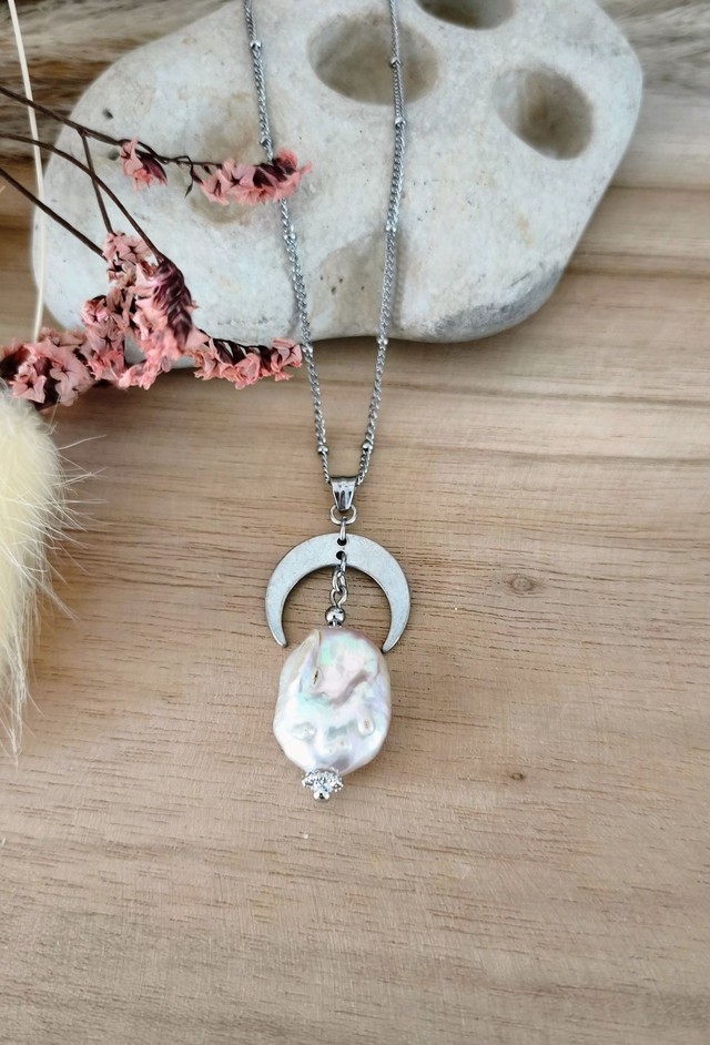 A Collier "Précieuse" Perle d'eau douce