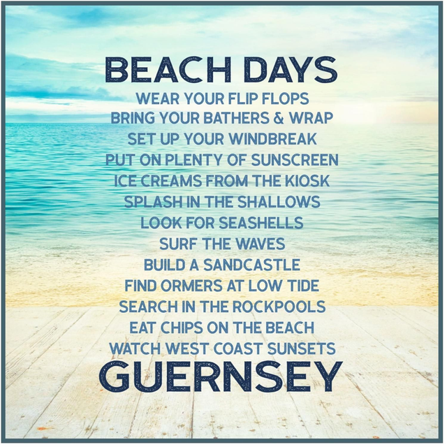 101 CARD - BEACH RULES [SUNSET] CARD