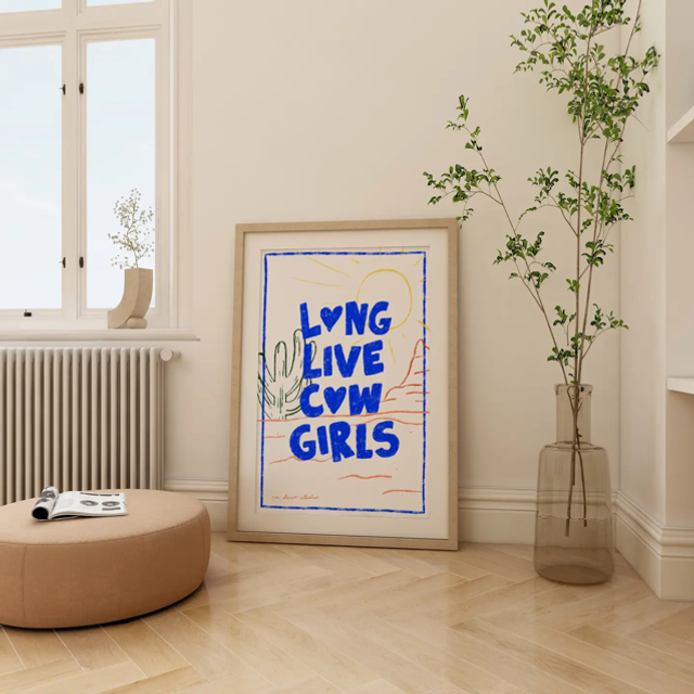 Long Live Cowgirls Print