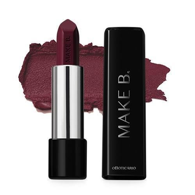 Lápiz labial cremoso con ácido poliglutámico Make B, Fashion Berry