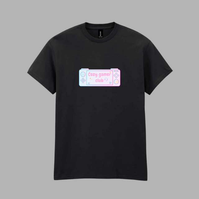 Cozy gamer club T-shirt - Black