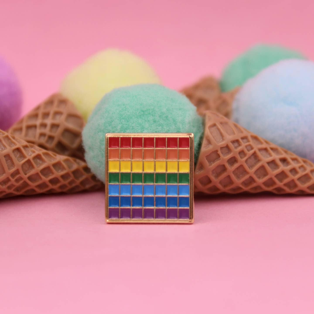 rainbow flag pin