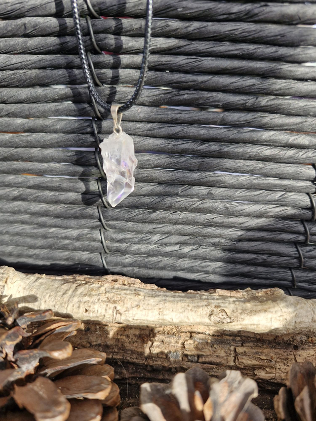 Aura quartz pendant 
