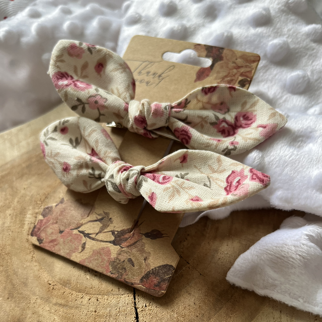 Barrettes noeud 