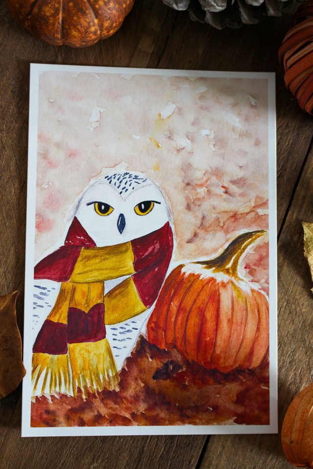 Hedwige et sa citrouille - affiche