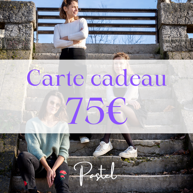 Carte cadeau Pastel 75€