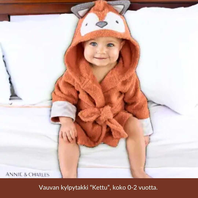 Vauvan kylpytakki, "kettu"