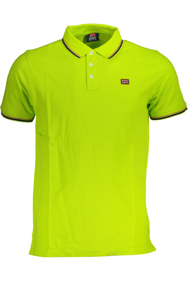 3913NORWAY 1963 POLO MANICHE CORTE UOMO GIALLO