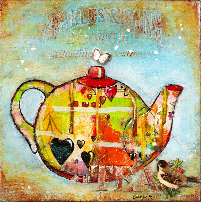 La théière et le papillon