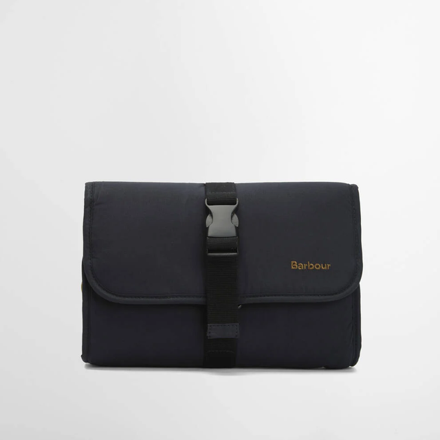 Barbour Transport Hanging Washbag Navy