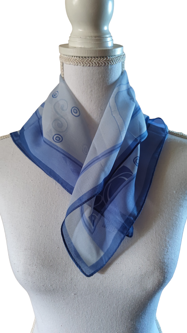 Foulard bleu 