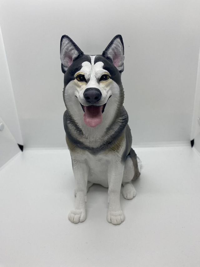 Husky Hand-Painted Ornament