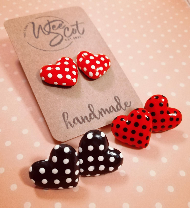 Polkadot Earrings (click here tae choose yer Design) 