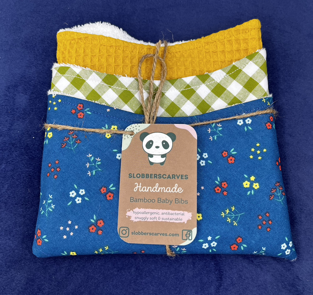 Three Pack Classic Style Bamboo Bibs 