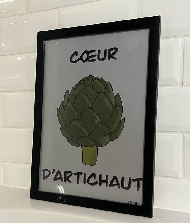 Affiche &quot;Cœur d&#039;artichaut&quot; A4