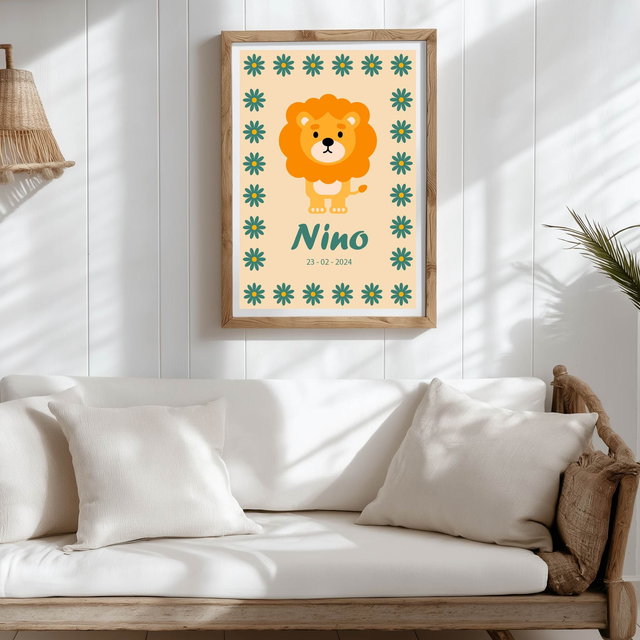 Affiche personnalisée avec prénom et/ou date de naissance