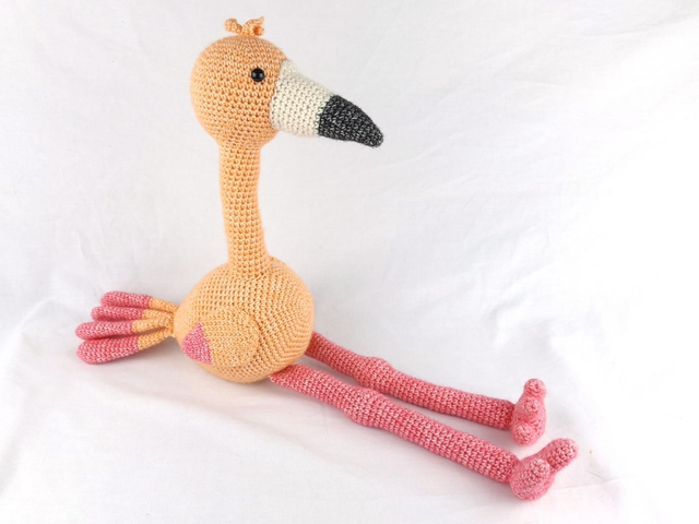 Knuffel Flamingo Fleur 