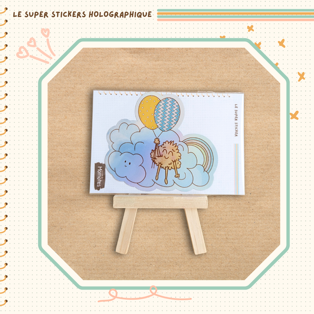 Stickers Holographique Magie dans les nuages