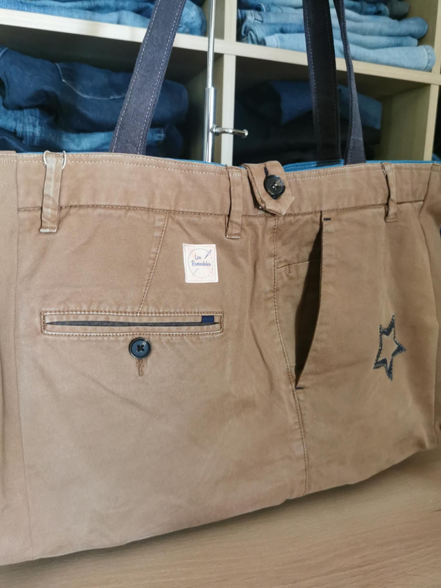 Sac cabas # 234 - Chino recyclé pour un sac léger