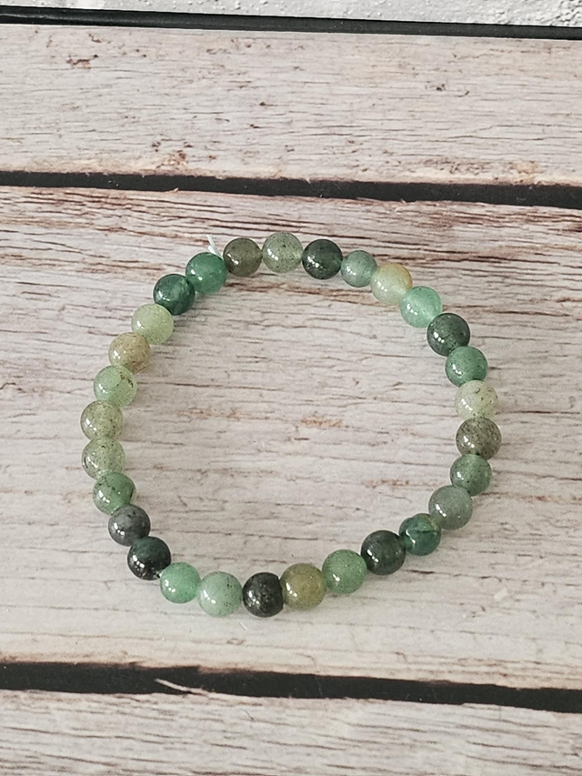 Bracelet en Aventurine verte – 6 mm