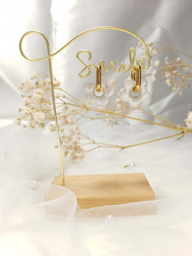 Boucles d'Oreilles "Élégance Florale" 