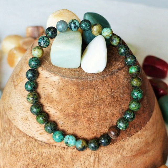 Bracelet Turquoise Africaine 6 mm