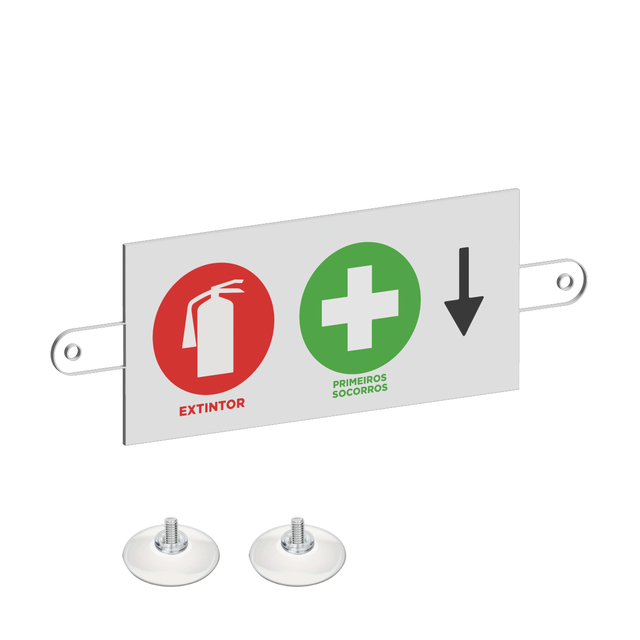 Dístico Extintor e Primeiros Socorros