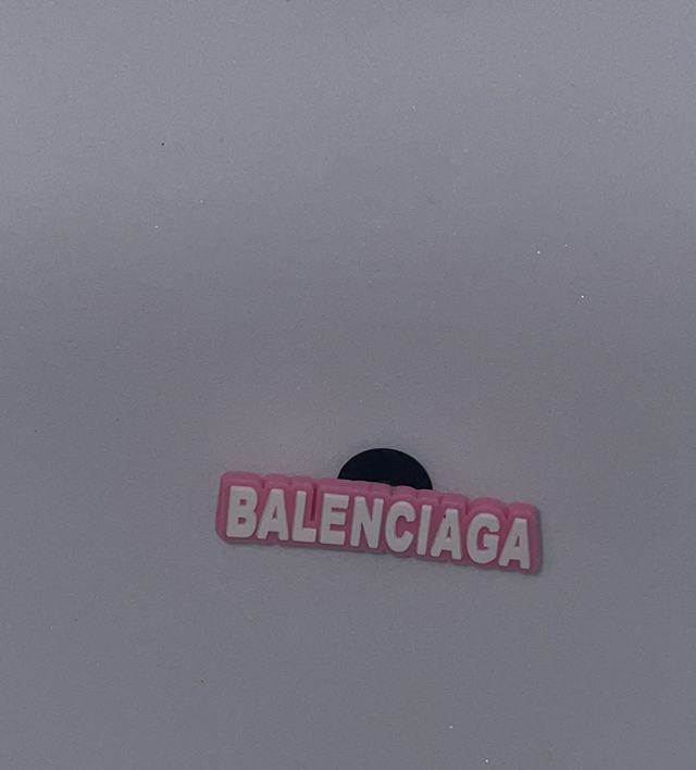W/Pink Balenciaga Charm