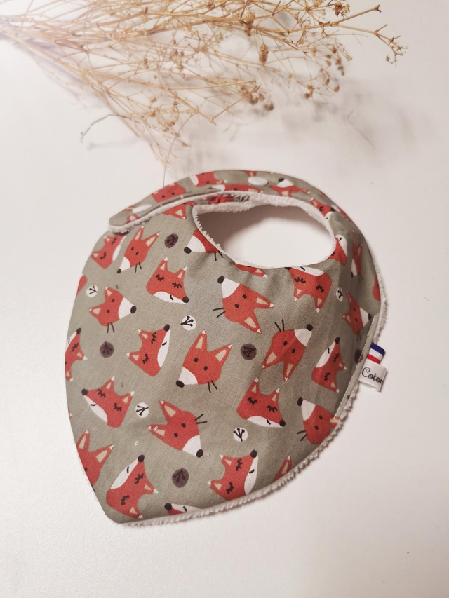 Bavoir bandana renard