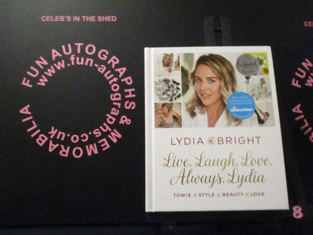 Lydia Bright 'Live, Laugh, Love, Always, Lydia' Authentic Autographed Hardback Book (8)